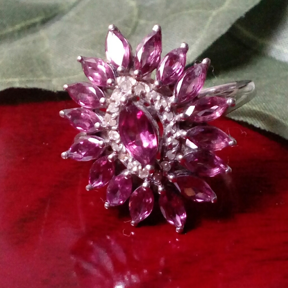 925. Genuine Rhodolite Garnet. FINAL PRICE DROP. FIRM. FIRM